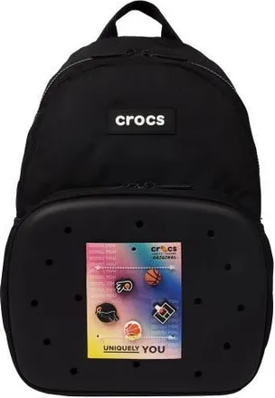 Crocs Back to School Backpack with EVA Front Pocket Customizable Jibbitz Backpack in Black at Nordstrom, Size Large