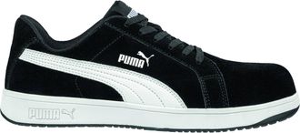 Puma Womens Low Iconic Vintage Sneakers In Black