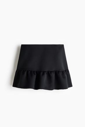 H&M Flared Mini Skirt in Black at Nordstrom, Size 10