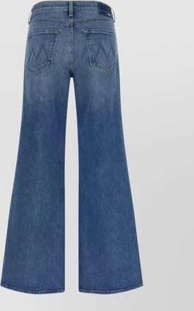 Mother tomcat roller denim trousers contrast stitching