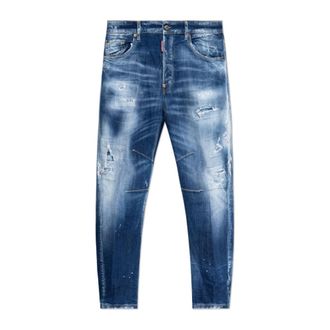 Dsquared2 Slim-fit Jeans, male, Blue, Size: 2XL Kawaii Jeans
