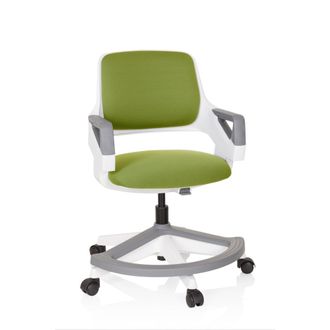 hjh OFFICE Silla giratoria para ni&ntilde;os tela verde oliva