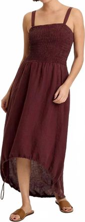 Xcvi Niesha High-Low Dress In Brown