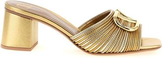 Valentino Garavani Golden Leather Heels
