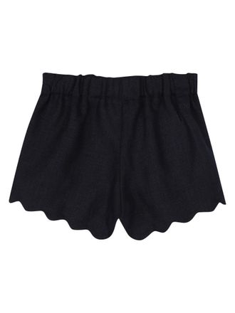 Chlo&eacute; Linen Bermudas - Blue