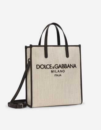 Dolce & Gabbana Shopping - Man Shoppers Beige Cotton Onesize