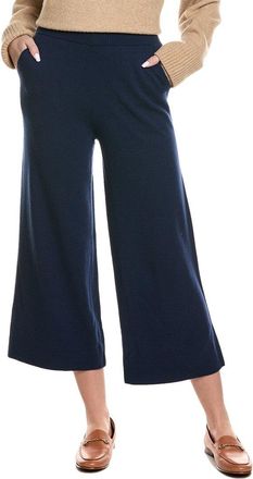 Lafayette 148 New York Pull On Wide Leg Wool & Cashmere-Blend Pant