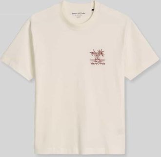 Marc O'Polo Loose Fit T-Shirt aus reiner Baumwolle in Offwhite, Gr&ouml;&szlig;e XXL