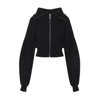 Sportmax Dames, Truien, Zwart, Maat: XS Wol