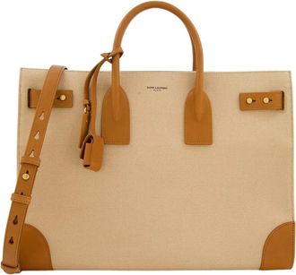 Saint Laurent Heren, Tassen, Beige, Maat: ONE Size Leer