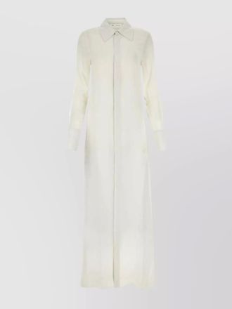 Ami silk crepe shirt dress