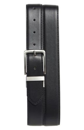 Steve Madden Casual Leather Belt in Black/Brown at Nordstrom Rack, Size 34