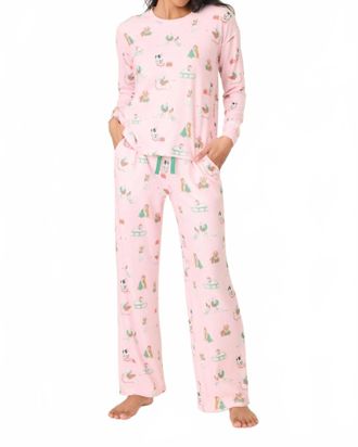 PJ Salvage Peace & Pawlidays Set In Pink
