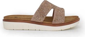 Exé Womens Suzanne Flatform Sandal In Rose Gold