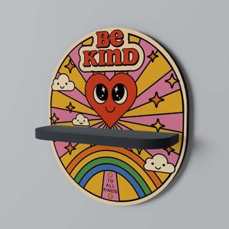 OEM Estante Ovalado Be Kind Negro