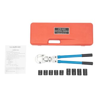 OEM Herramienta De Crimpado Pex, Mango Ergon&oacute;mico, Cabezal Giratorio, Color Naranja