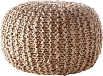 La Redoute Interieurs Ronde poef in gevlochten jute Bisho