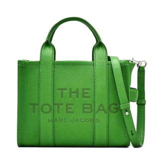 Marc Jacobs De Kleine Leren Tote - Dames - Shoppers - Groen - ONE Size - Leer - Tassen