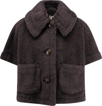 Max Mara Newterzo 1 Jas - Dames - Jassen - Bruin - M/L - Wol - Jassen