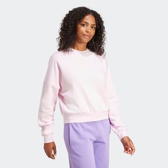 adidas Sweatshirt ADIDAS SPORTSWEAR W SL FC SWT, Damen, Gr. XS, weiss (clear pink, wei&szlig;), Obermaterial: 70% Baumwolle, 30% Polyester, Rundhals, Sweatshirts S