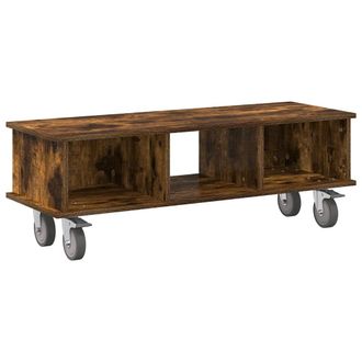 vidaXL Soporte De Tv Roble Ahumado 100 X 35 X 35 Cm Vidaxl