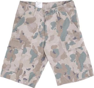 Carhartt Work in Progress Camo Cargo Shorts Regular Fit - Heren - Korte Broeken - Veelkleurig - W29 - Katoen - Korte Broeken