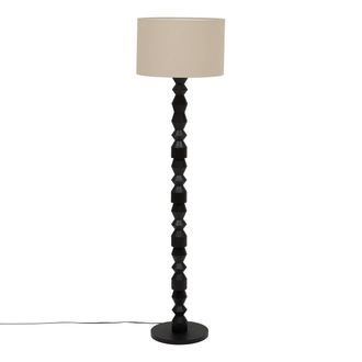 Atmosphera L&aacute;mpara De Pie Yulia Cil&iacute;ndrica, 150 Cm De Altura, Negra - Atmosphera Cr&eacute;ateur DInt&eacute;rieur