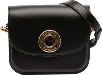 Burberry Pre-owned Womens Small Leather Elizabeth Crossbody - Black - One Size