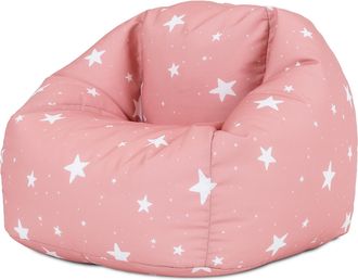 Icon Brand Puf sillón infantil rosa pastel