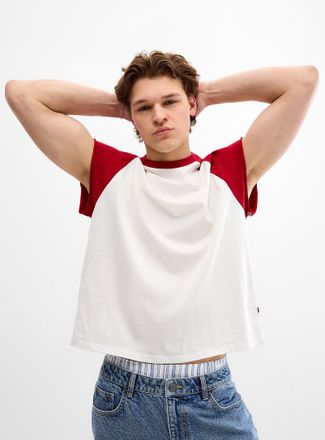 Djab Mens Cap-sleeve baseball T-shirt