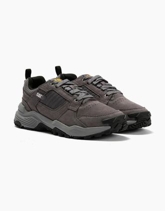 CAT Mens Caterpillar Grapple Suede Mens Tornado Trainers - Grey - Size: 11