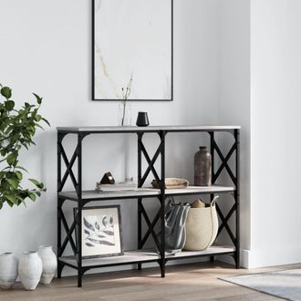 vidaXL Furniture Limited - Mesa Consola Madera De Ingenier&iacute;a Gris Sonoma