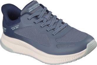 Skechers Womens Bobs Squad 4 Staple Look Sneaker, Blue-Multi Mesh, 6 UK