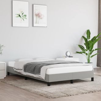 vidaXL Vidaxl - Estructura De Cama Sin Colch&oacute;n Tela Gris Claro 120x200 Cm