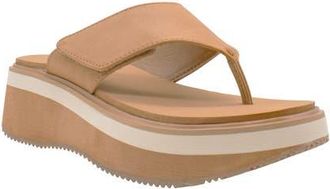Volatile Shitake Platform Wedge Sandal in Tan at Nordstrom, Size 11