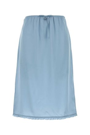 Prada Light Blue Satin Underskirt