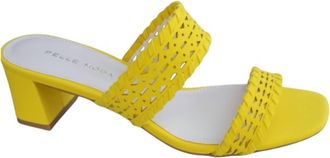 Pelle Moda Womens Ralli Slip-On Heels In Yellow