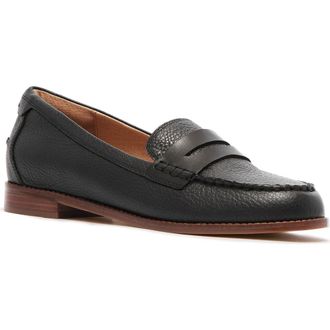 FRANKiE4 Franklin Penny Loafer in Black Tumbled at Nordstrom, Size 7.5