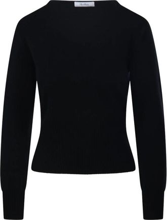 Max Mara Vetta Trui - Dames - V-hals truien - Zwart - S - Truien & Vesten