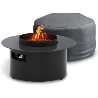 Planika Dot Planika Tavolino 2 in 1 con caminetto. Fornello alimentato da cartuccia di gas propano. Potenza riscaldamento 8kw, durata combustione 4h