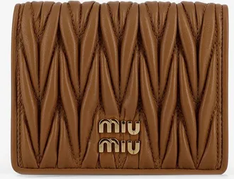 Miu Miu Quilted leather wallet - MIU MIU - gender_Woman