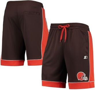 Starter Mens Starter Brown/Orange Cleveland Browns Fan Favorite Fashion Shorts at Nordstrom, Size Small