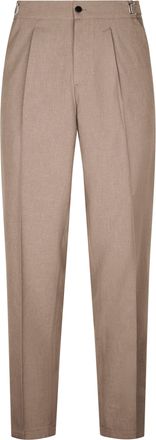 Cellar Door Tailored Beige Trousers with Pleated Front