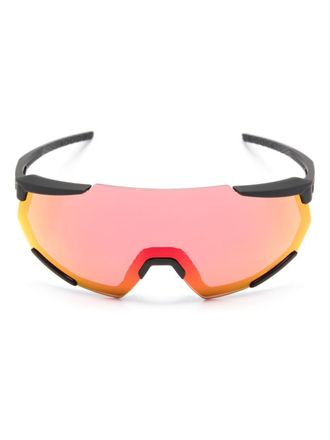 100% Eyewear Zonnebril met masker montuur - Zwart