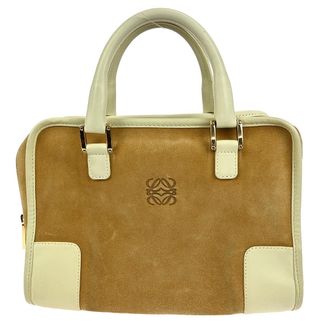 Loewe Amazona Bag Suede Beige Suede Handbag (Pre-Owned)