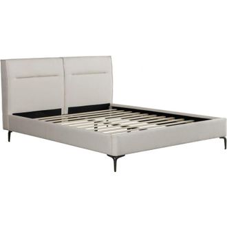 Habitat et Jardin Habitat Et Jardin - Cama Doble De Tela De Dise&ntilde;o <> - 180 X 200 Cm - Beis