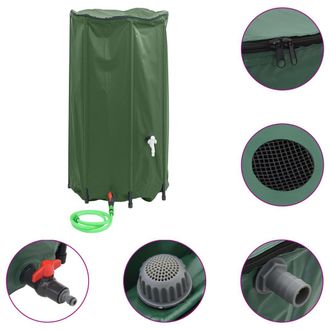 vidaXL Dep&oacute;sito De Agua Plegable Con Grifo Pvc 380 L Vidaxl