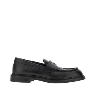Giorgio Armani Leather Slip-On Shoes − Sale: up to −86