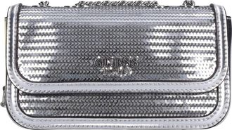 Guess Sequinned Mini Crossbody - Dames - Schoudertassen - Grijs - ONE Size - Leer - Tassen