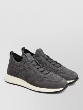 Tod's leather and knit low-top sneakers